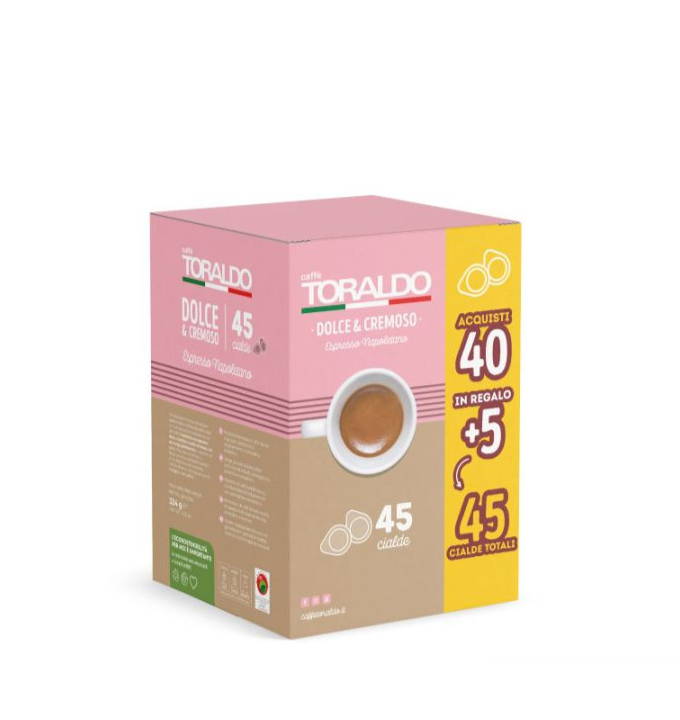 Cialde Toraldo Dolce e Cremoso ESE 44mm – 50PZ