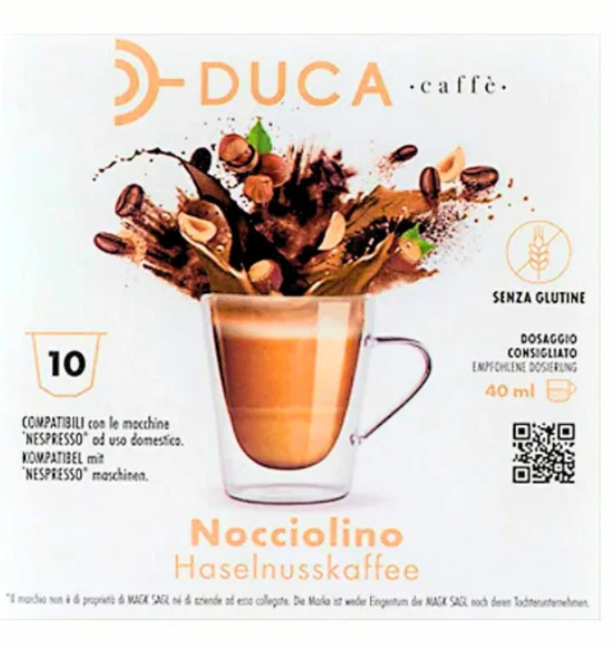 Duca Capsule Compatibili Nespresso – Nocciolino - La Capsuleria CH