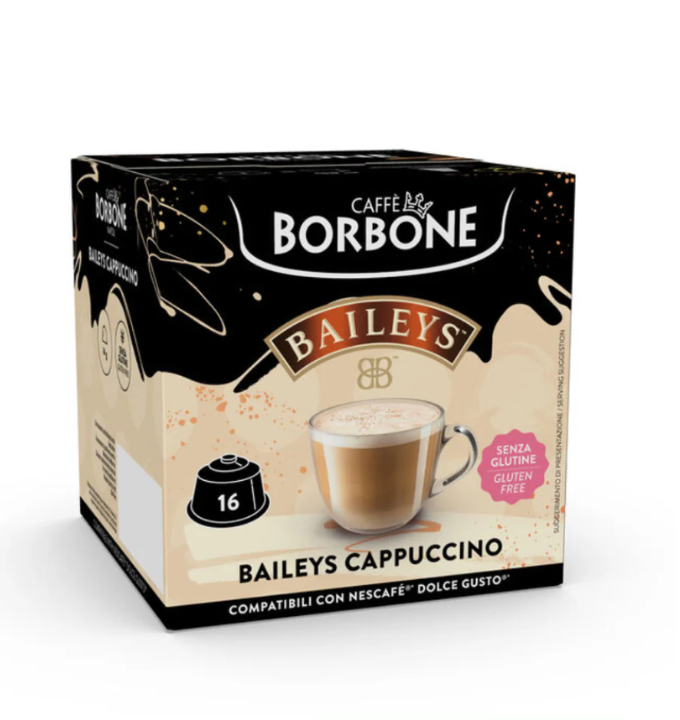 16 Capsule Borbone Per Bevanda Solubile Al Gusto CAPPUCCINO Baileys